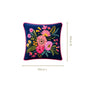 Midnight Bouquet Velvet Cushion Cover 40x40cm