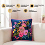 Midnight Bouquet Velvet Cushion Cover 40x40cm