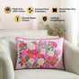 Blush Stripe Cotton Cushion Cover 50x35cm