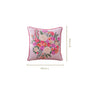 Blush Breeze Embroidered Stripe Cotton Cushion Cover 40x40cm