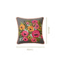 Eclipse Flora Cotton Embroidered Cushion Cover 40x40cm