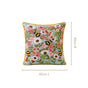Bee Garden Embroidered Cotton Cushion Cover 40x40cm