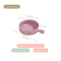 Purple Ceramic Bowl With Handle 700ml