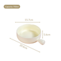 Pastel Yellow Bowl With Handle For Baking And Serving 700ml