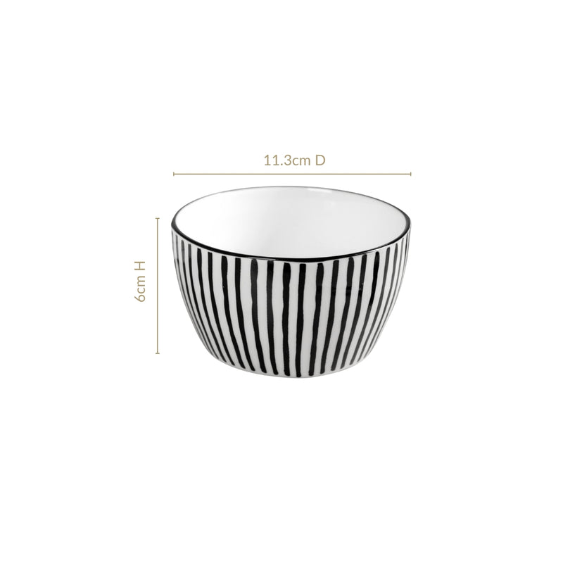 Monochrome Snack Bowl Set Of 5