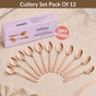 Rose Gold PVD Coated Spoon Set Of 12