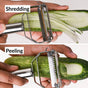 2 In 1 Stainless Steel Julienne Peeler