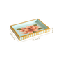 Lotus Royale Hand Painted Rectangular Mango Wood Tray