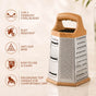 Stainless Steel 6 Sided Grater