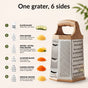 Stainless Steel 6 Sided Grater