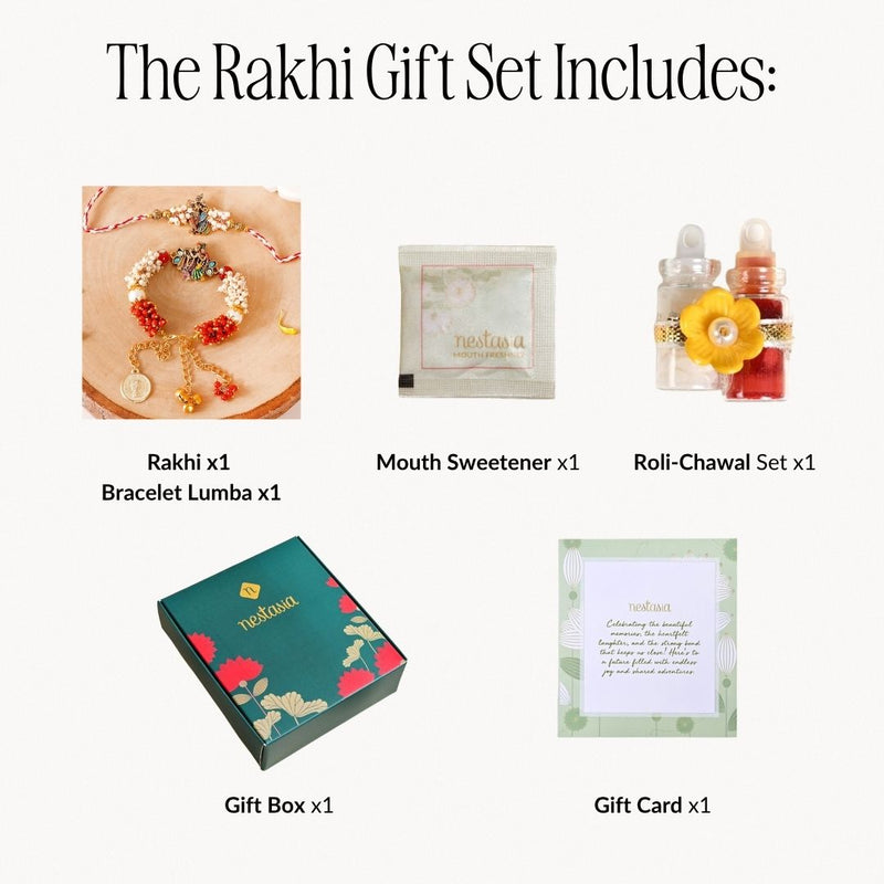 Radha Krishna Rakhi Gift Set For Bhaiya Bhabhi