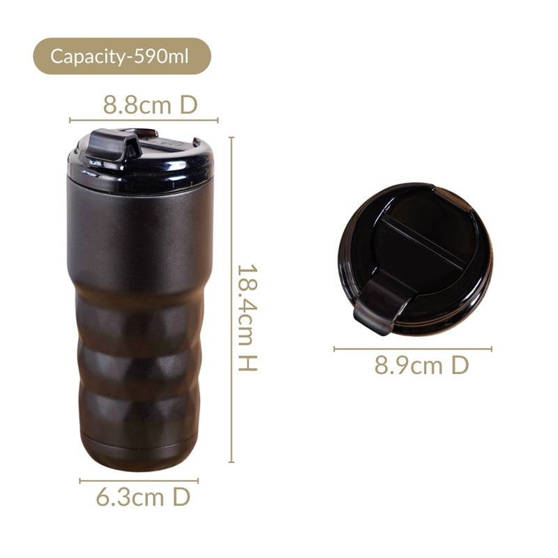 Brewster Grande Insulated Travel Tumbler Black Noir 590ml