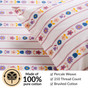 Floral Retreat Queen Size Cotton Bedding Set 254x229cm