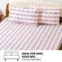 Floral Retreat Pure Cotton King Size Bedding Set 275x275cm