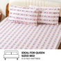 Floral Retreat Queen Size Cotton Bedding Set 254x229cm