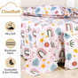 Starry Meadow Pastel Queen Size Cotton Bedding Set 254x229cm
