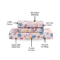 Starry Meadow Pastel Queen Size Cotton Bedding Set 254x229cm