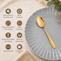 Gold PVD Coated Spoon Set Of 12