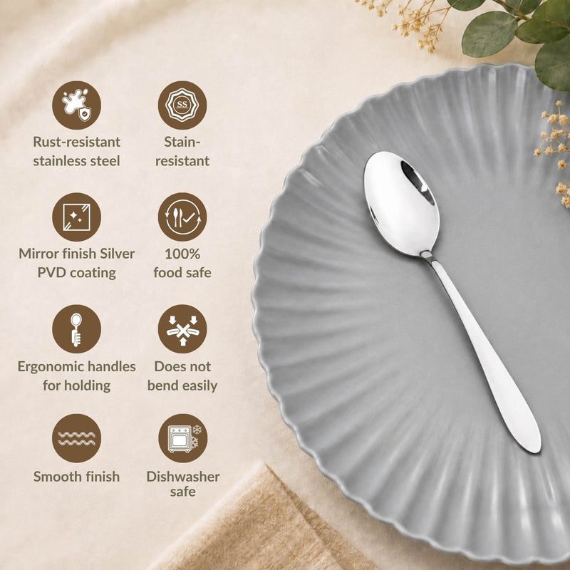 Mirror Finish Spoon Set Of 12