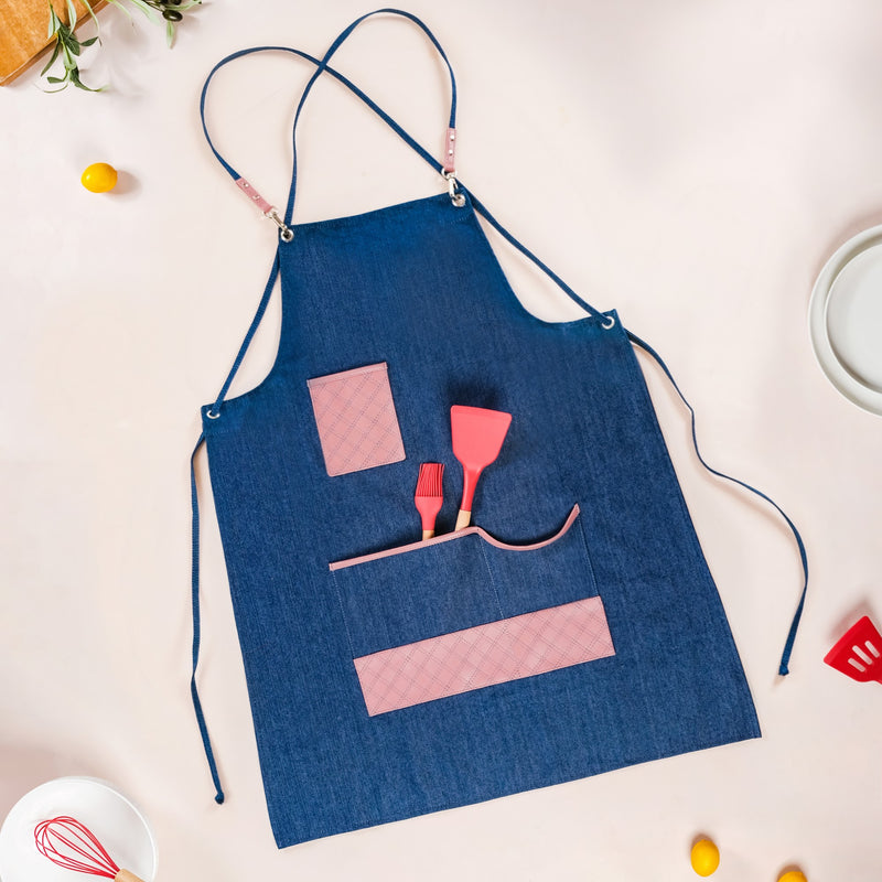 Cooking Apron For Women Pink