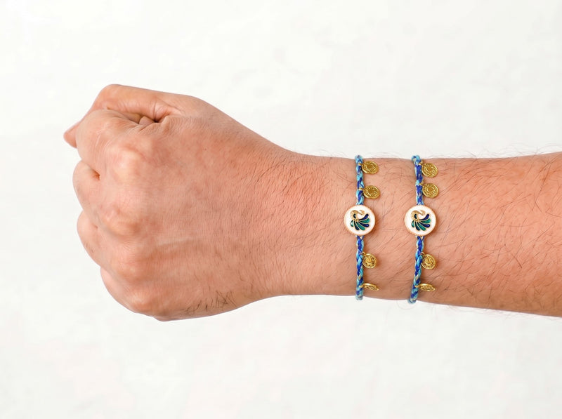 Peacock Rakhi Gift Set