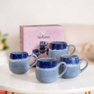 Ocean Ombre Blue Ceramic Coffee Mug Set Of 4 230ml