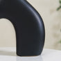 Black Abstract Vase- Flower vase, ceramic flower vase, black flower vase, modern flower vase, bud vases, decorative vases