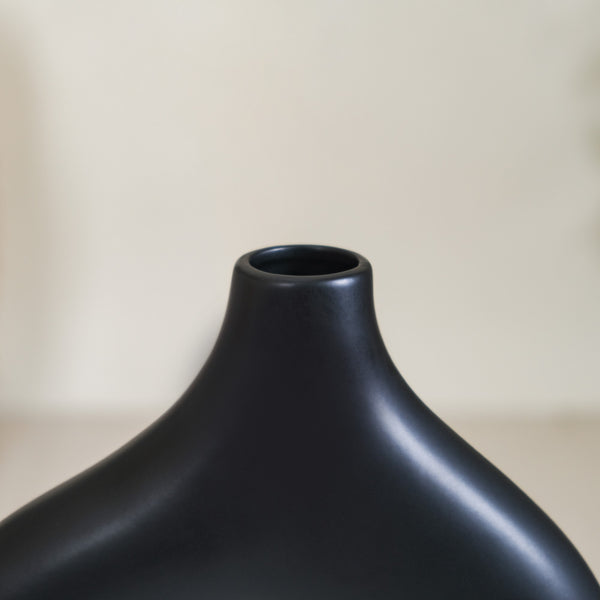 Black Abstract Vase