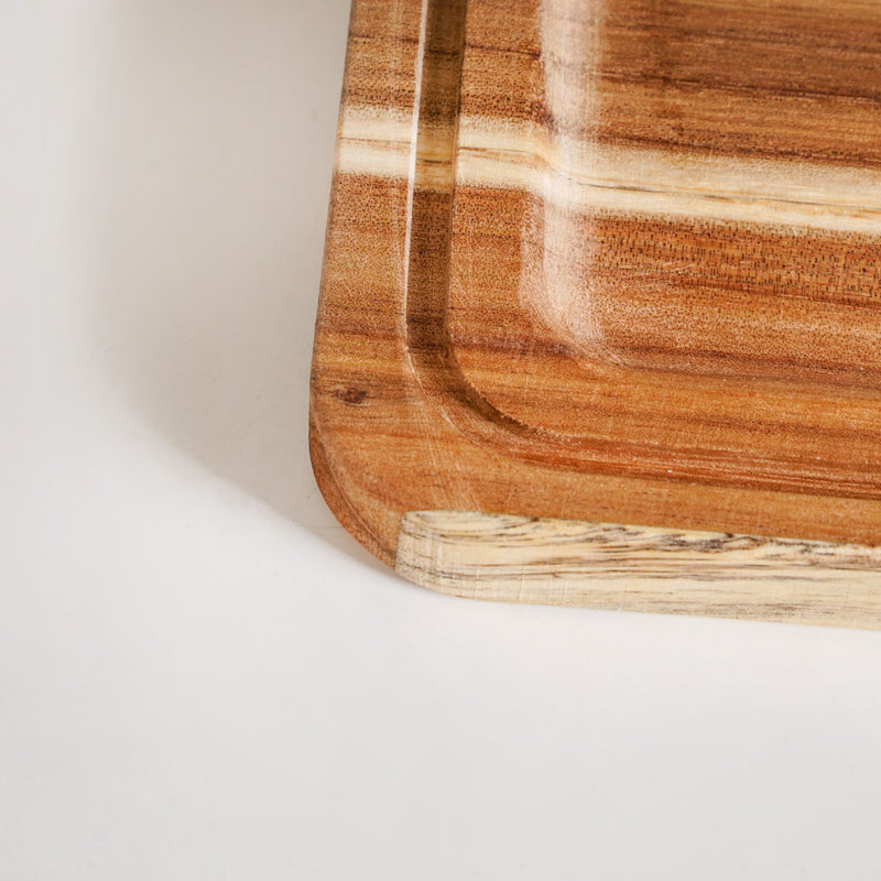 Acacia Bread Box With Transparent Cloche