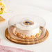 Acacia Dessert Stand With Cloche