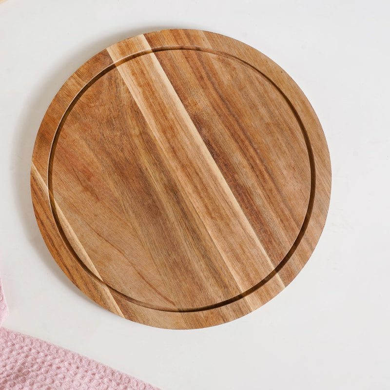 Acacia Dessert Stand With Cloche