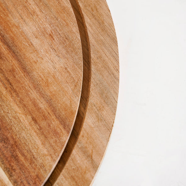 Acacia Wood Dessert Stand With Cloche 10 Inch