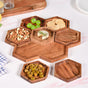 Acacia Honeycomb Wooden Platter