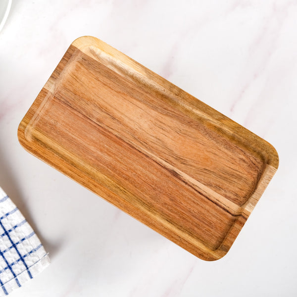 Versatile Wooden Riser Platter 10 Inch