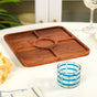 Platterazzi Sectioned Platter With Checkered Glass Bowl Set Of 2