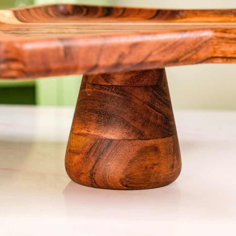 Acacia Star Dessert Riser