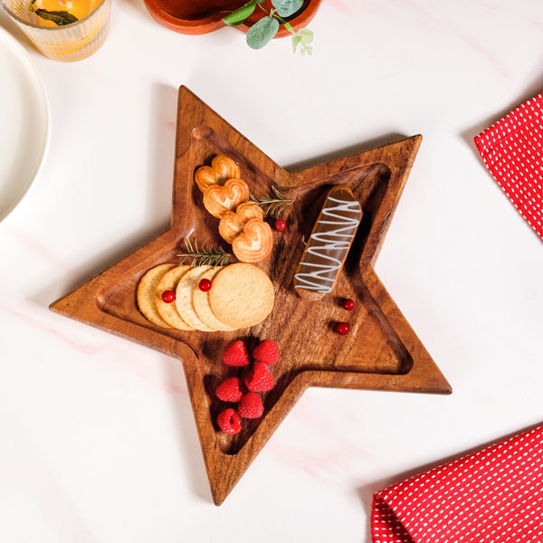 Acacia Star Serving Platter