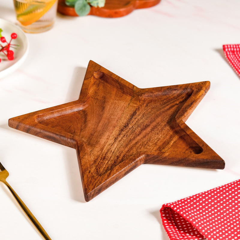Acacia Star Serving Platter