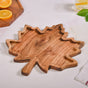 Acacia Wood Maple Leaf Serving Platter