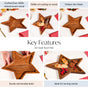 Acacia Wood Star Serving Platter