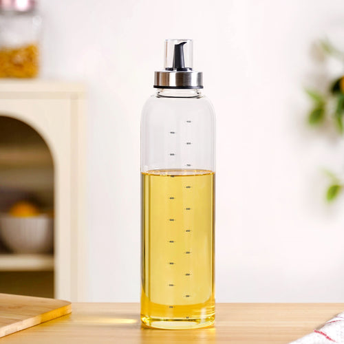 Accurate Pour Glass Oil And Vinegar Dispenser Bottle 1000ml