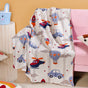 Adventure Love Knitted Kids Cotton Throw 153x130cm