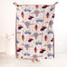 Adventure Love Knitted Kids Cotton Throw 153x130cm