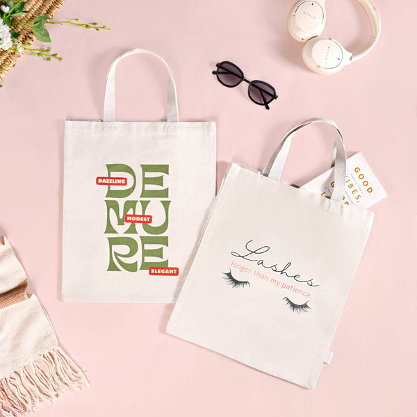 Aesthetic Sustainable Street Tote Bag Set Of 2