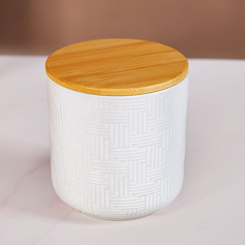 Airtight Ceramic Jar Set Of 9 With Stand