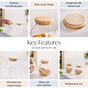 Airtight Glass Container Set Of 2 350ml