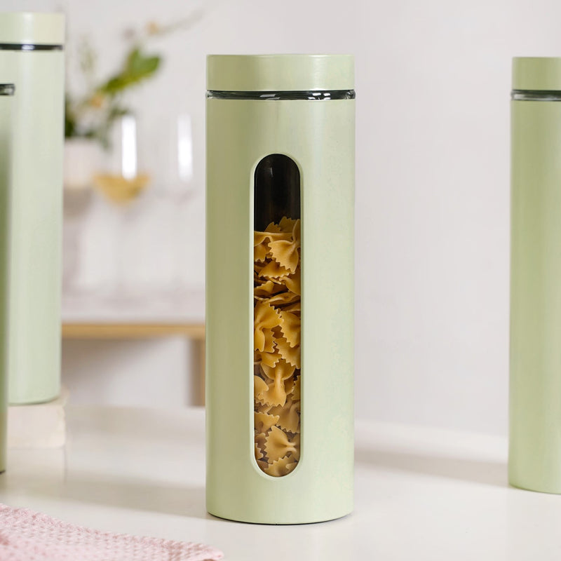 Airtight Kitchen Canister With Window Set Of 4 2000ml