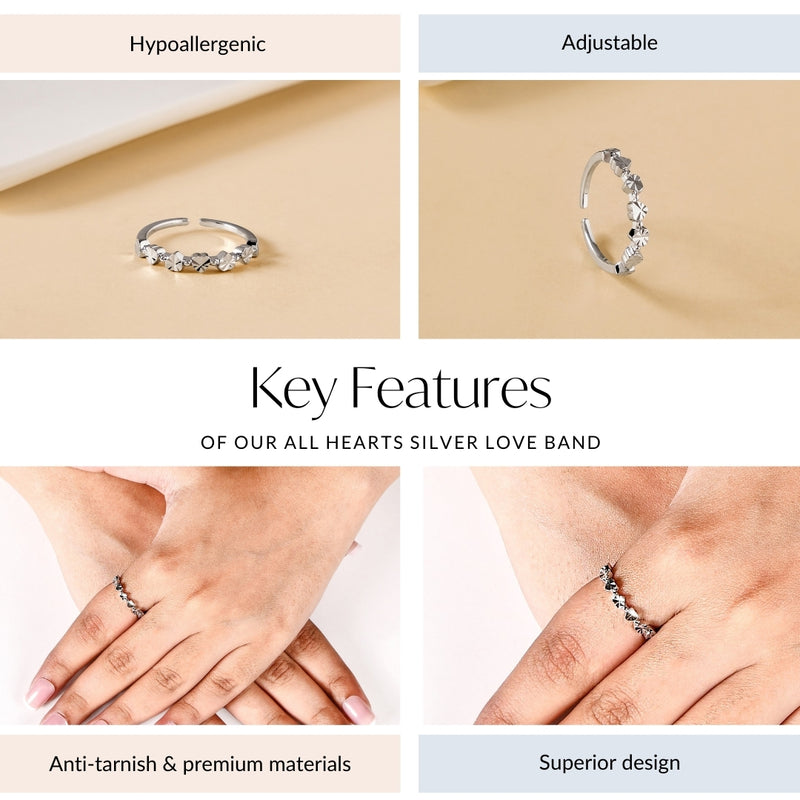 All Hearts Silver Love Band