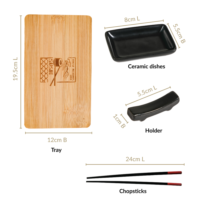 All In One Sushi Serving Kit Set Of 7