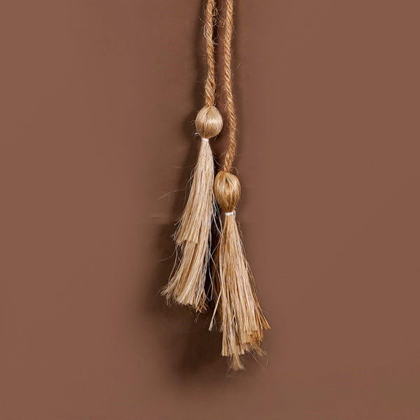 All Natural Wall Hanging With Sola Flowers And Dried Grass Set Of 2